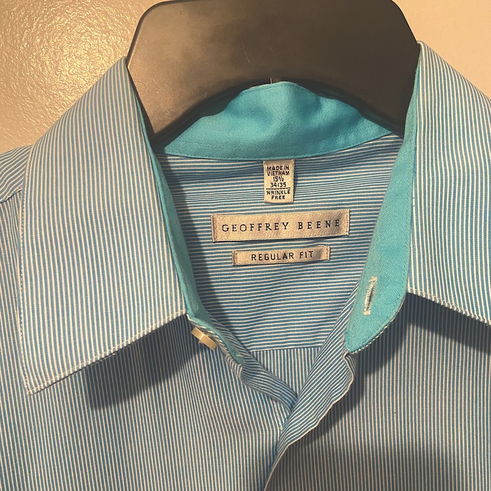 Geoffrey Beene Blue Dress Shirt